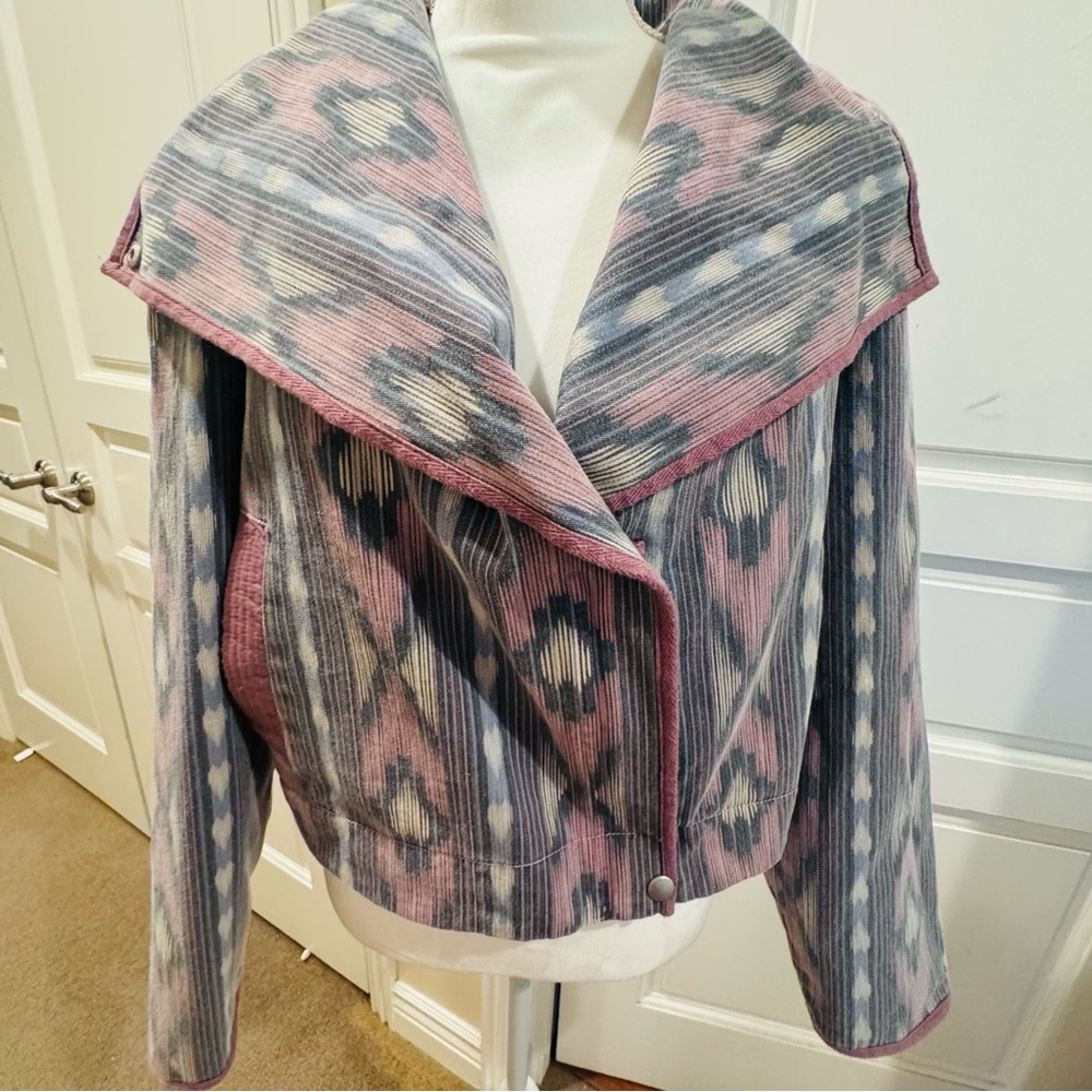 BLANKNYC Medium Jacket New Dusty Pink Blur Grey